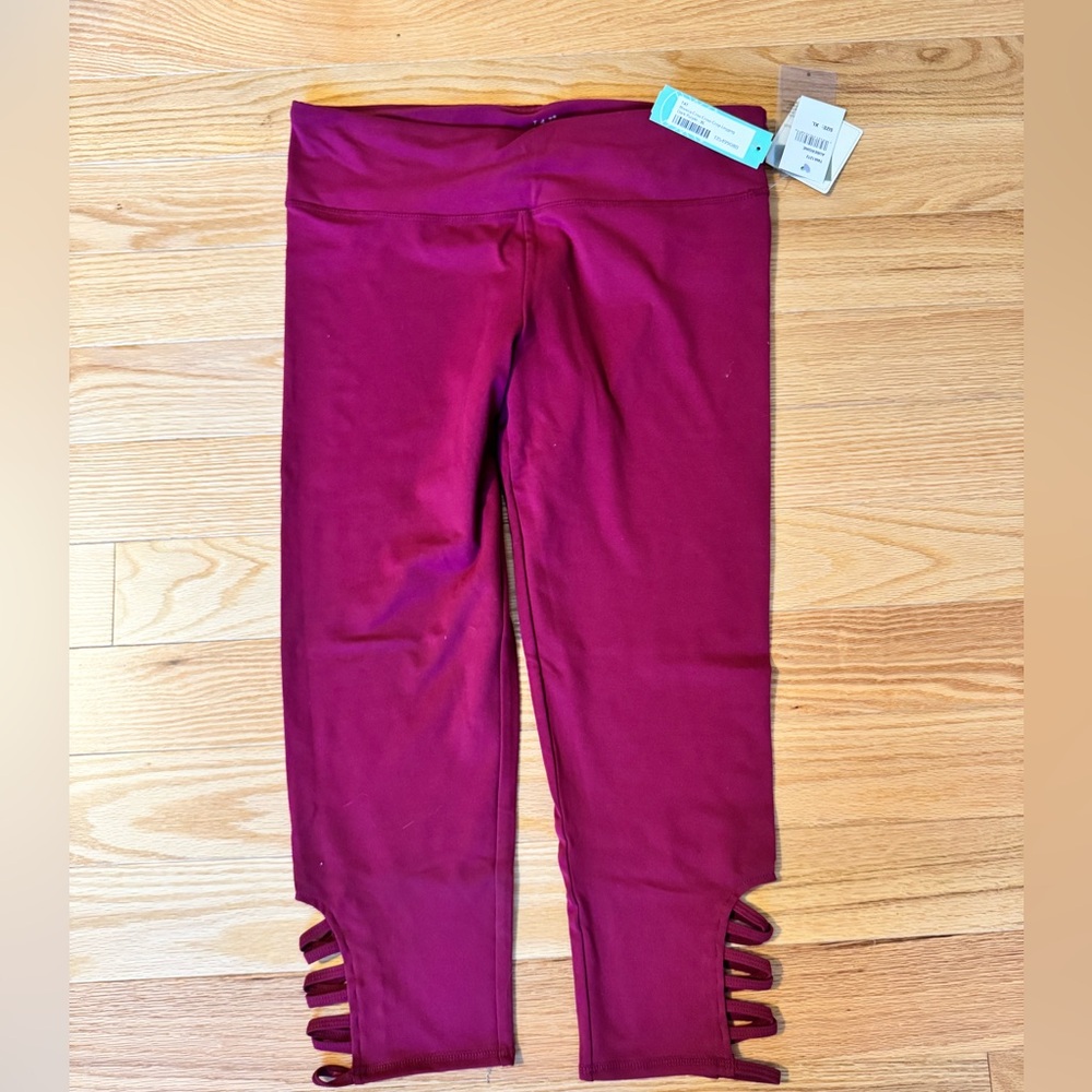 Threads 4 Thought Maroon Leggings